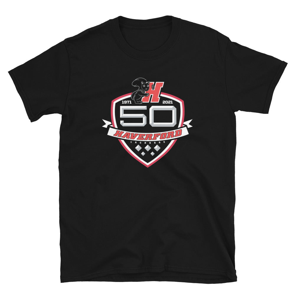 Haverford Men's Lacrosse Short-Sleeve Unisex T-Shirt-black50years