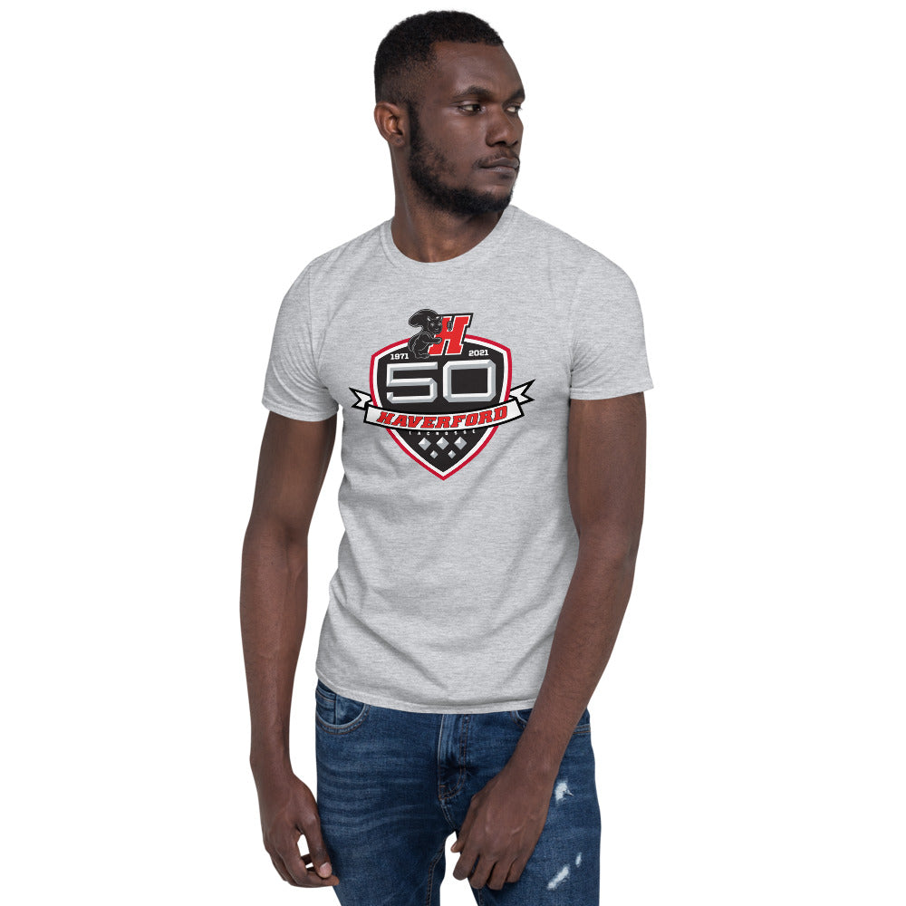 Haverford Men's Lacrosse Short-Sleeve Unisex T-Shirt- grey50years