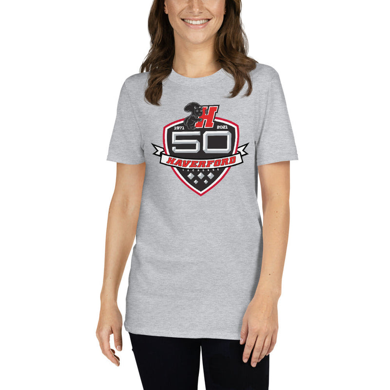 Haverford Men's Lacrosse Short-Sleeve Unisex T-Shirt- grey50years