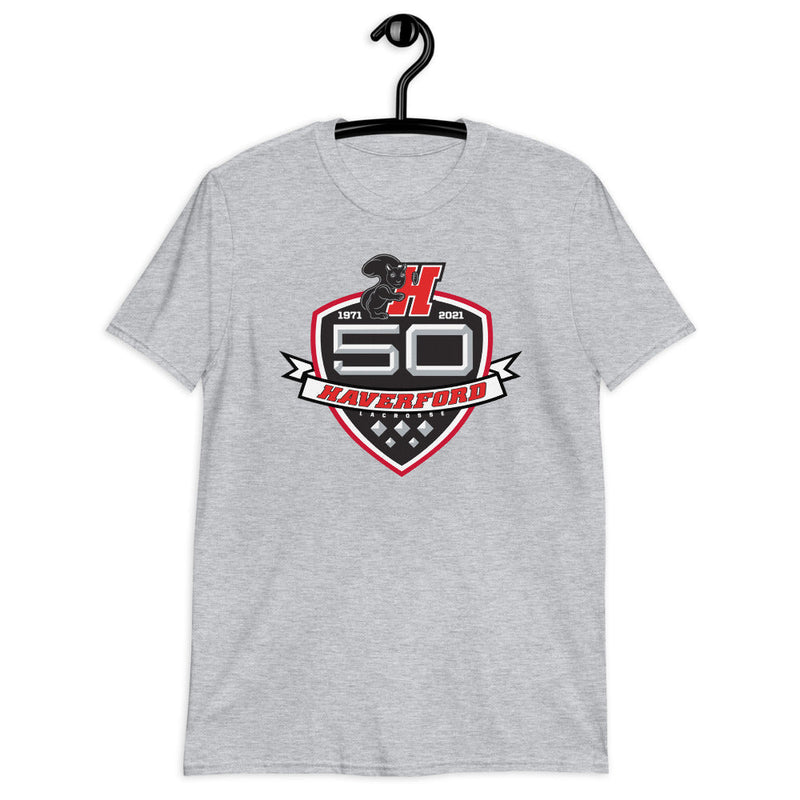 Haverford Men's Lacrosse Short-Sleeve Unisex T-Shirt- grey50years