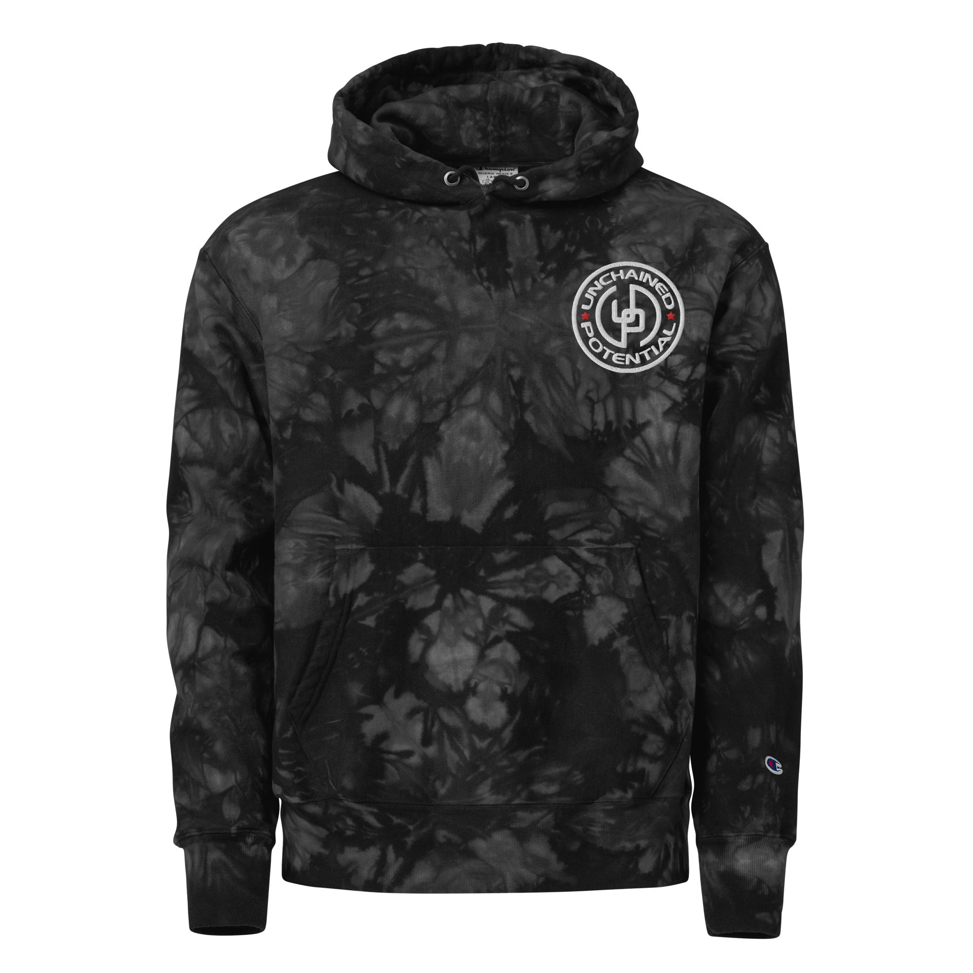 Unchained Potential Unisex Champion tie-dye hoodie