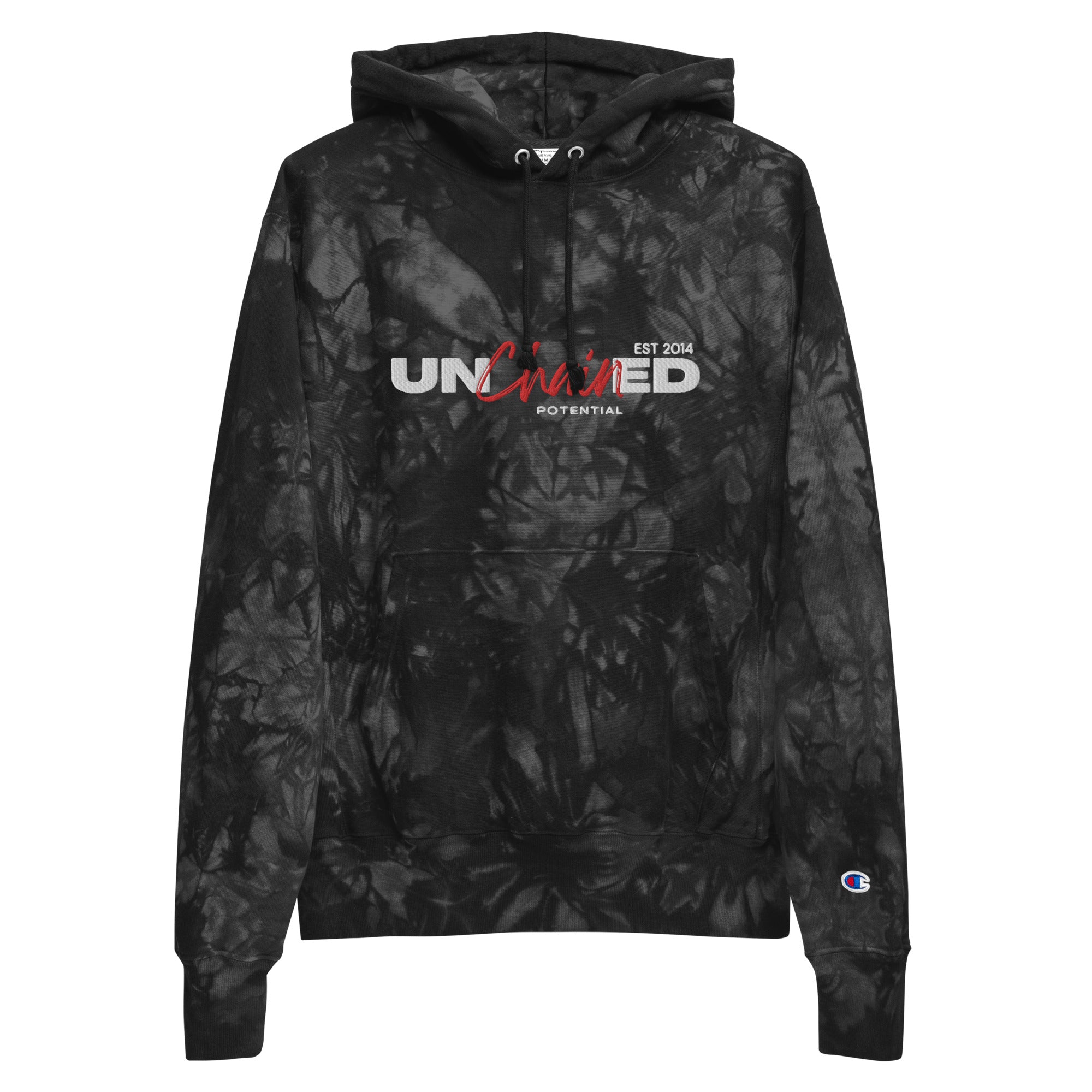 Unchained Potential Unisex Champion tie-dye hoodie v4