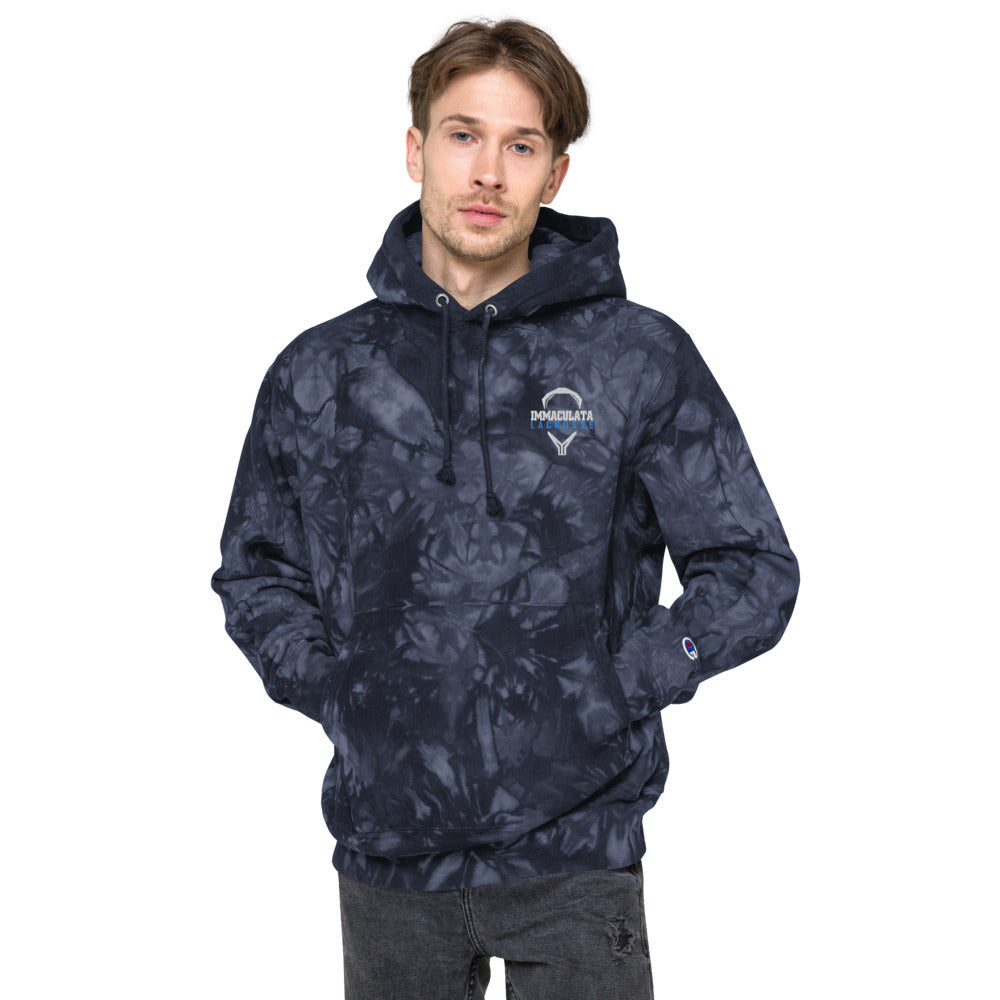 Immaculata Unisex Champion tie-dye hoodie