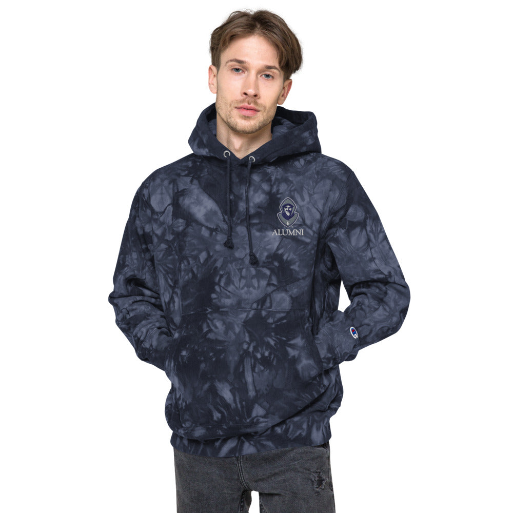 Hermits Alumni Unisex Champion tie-dye hoodie