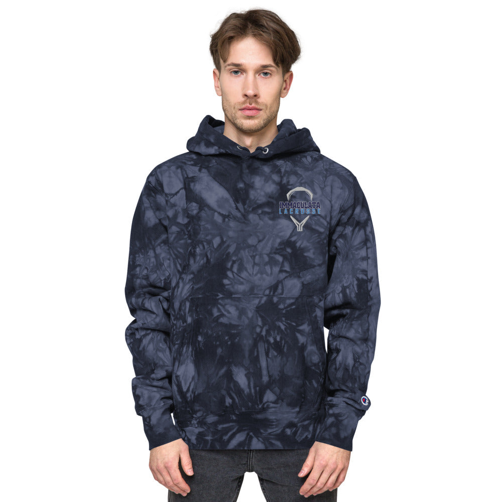Immaculata Unisex Champion tie-dye hoodie