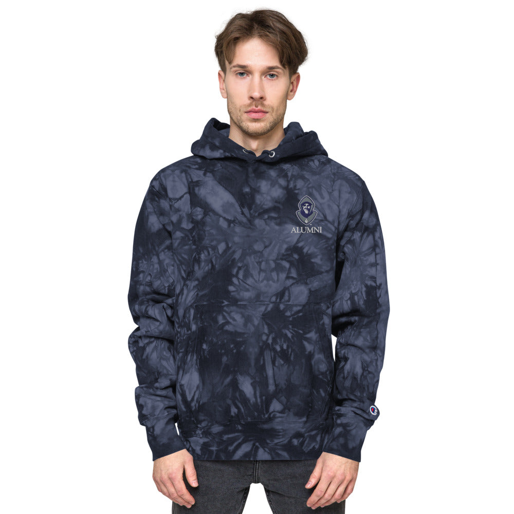 Hermits Alumni Unisex Champion tie-dye hoodie