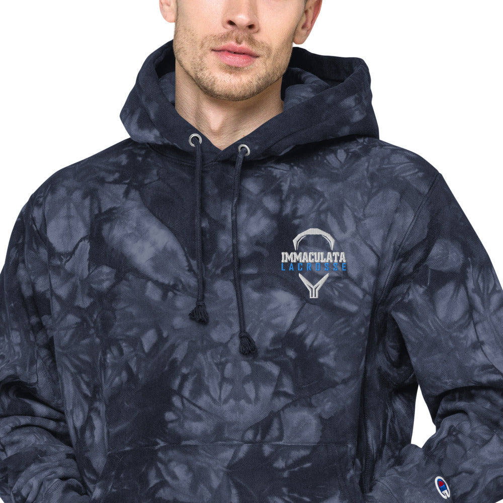 Immaculata Unisex Champion tie-dye hoodie