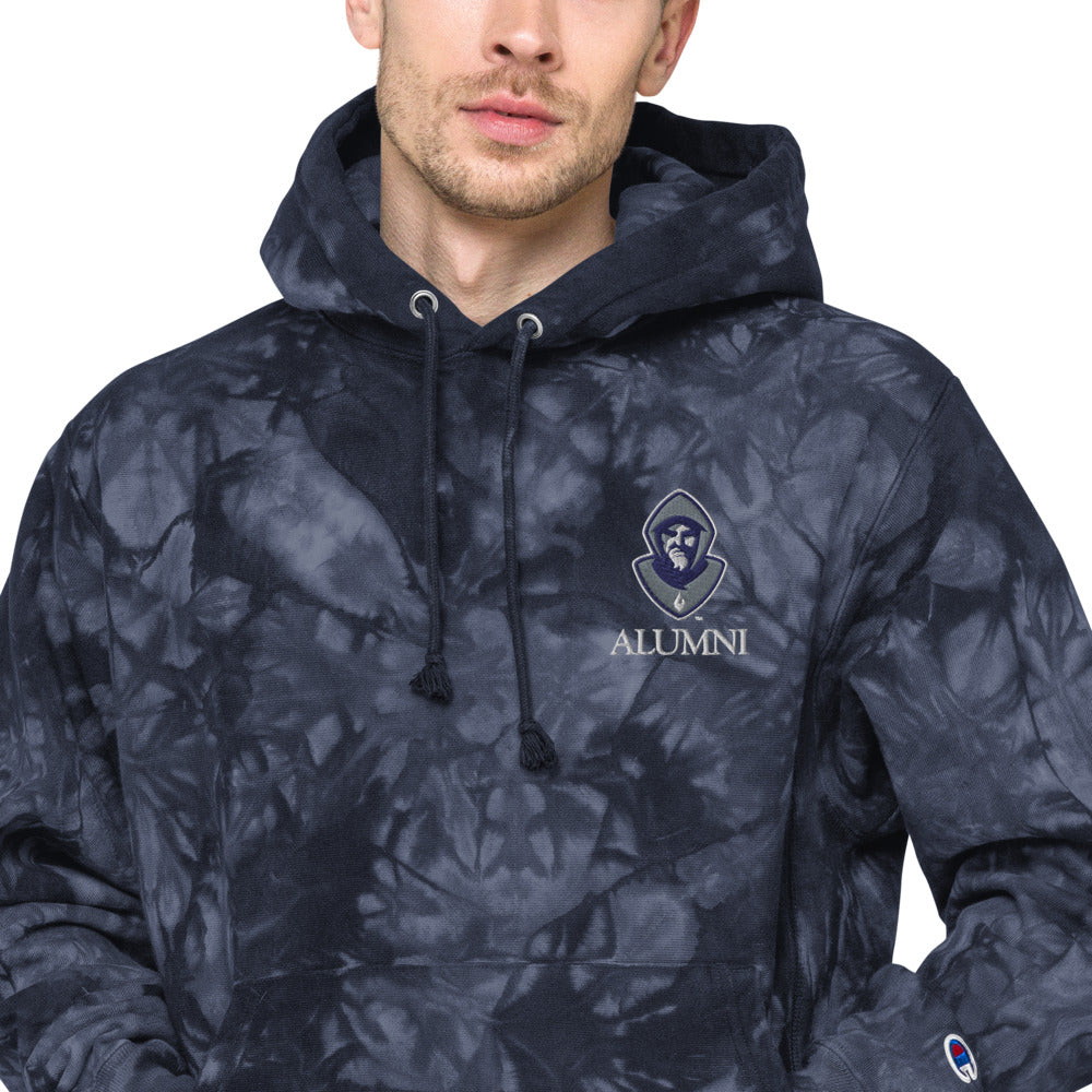 Hermits Alumni Unisex Champion tie-dye hoodie