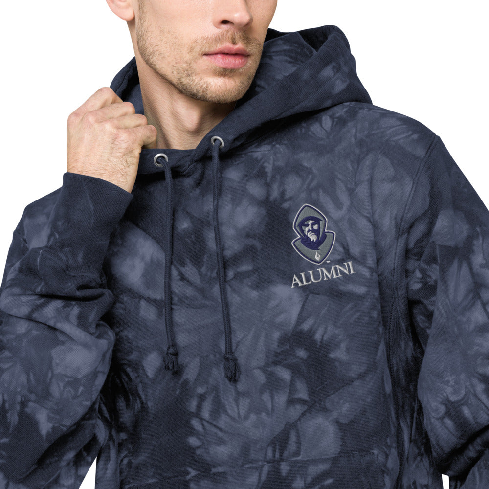 Hermits Alumni Unisex Champion tie-dye hoodie