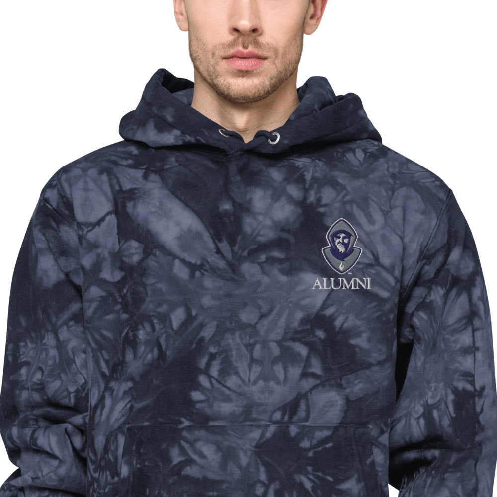 Hermits Alumni Unisex Champion tie-dye hoodie