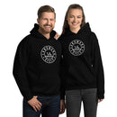 Landmark Fitness Cycle Unisex Hoodie- Large white logo