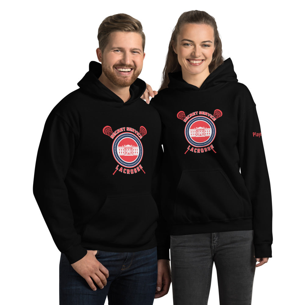 Sudadera unisex con capucha USSS Lacrosse con personalización 2
