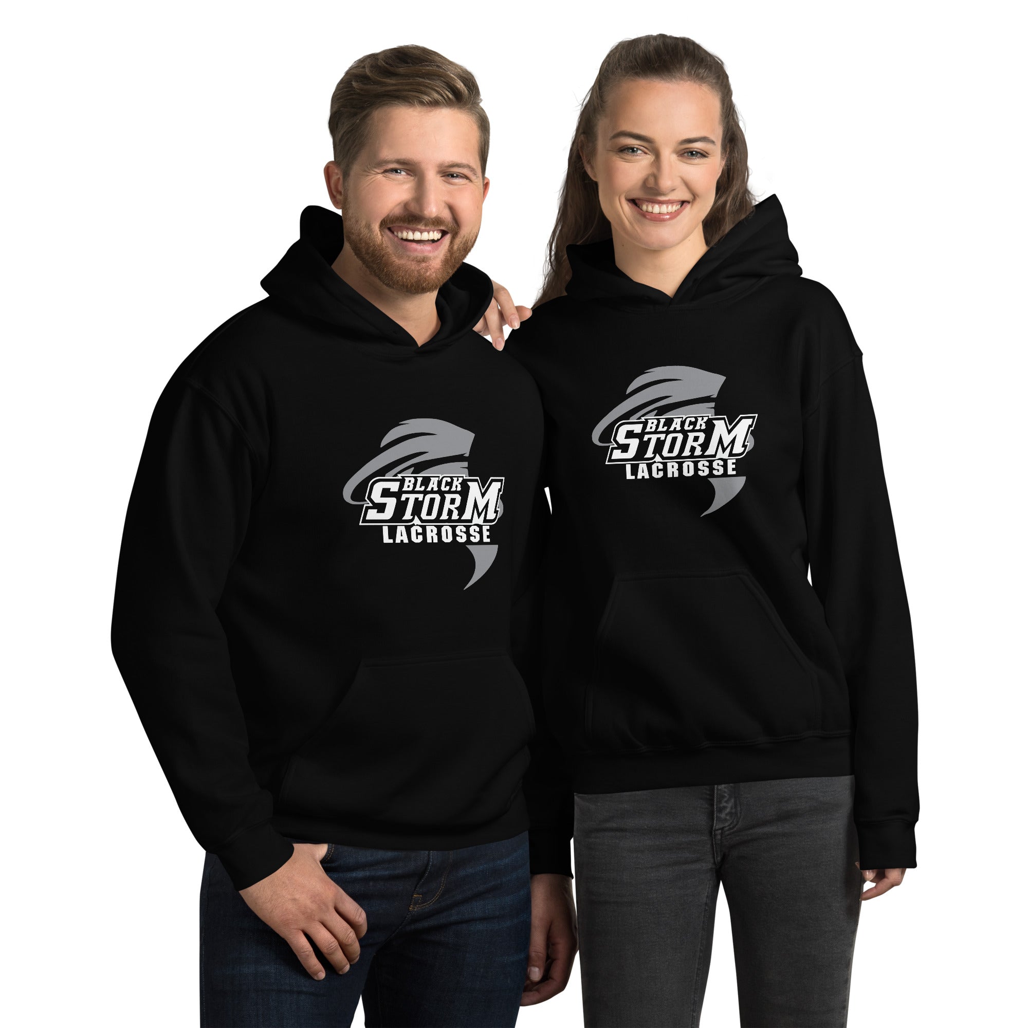 Sudadera unisex para adultos Black Storm con personalización