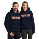 Sudadera unisex con capucha para natación de Mountain Lakes para mujer con personalización
