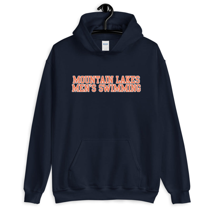 Mountain Lakes Mens Swimming Unisex Hoodie with Personalization