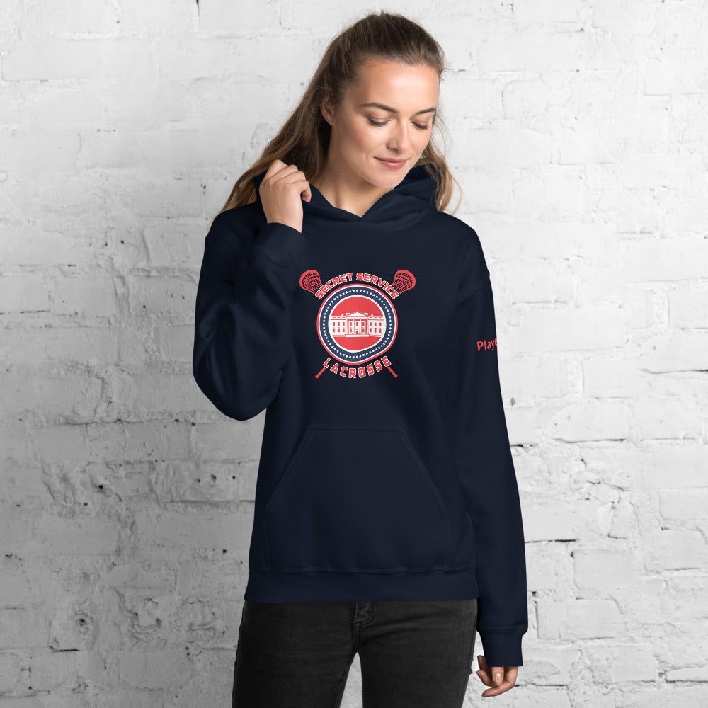 Sudadera unisex con capucha USSS Lacrosse con personalización 2