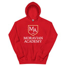 Sudadera unisex con capucha MAL (rojo escarlata) v5