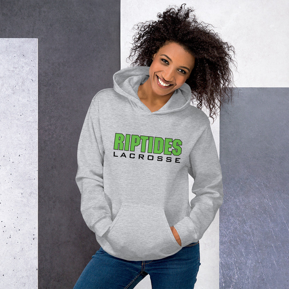 Margate Riptides Lacrosse Unisex Hoodie w/personalization - Grey