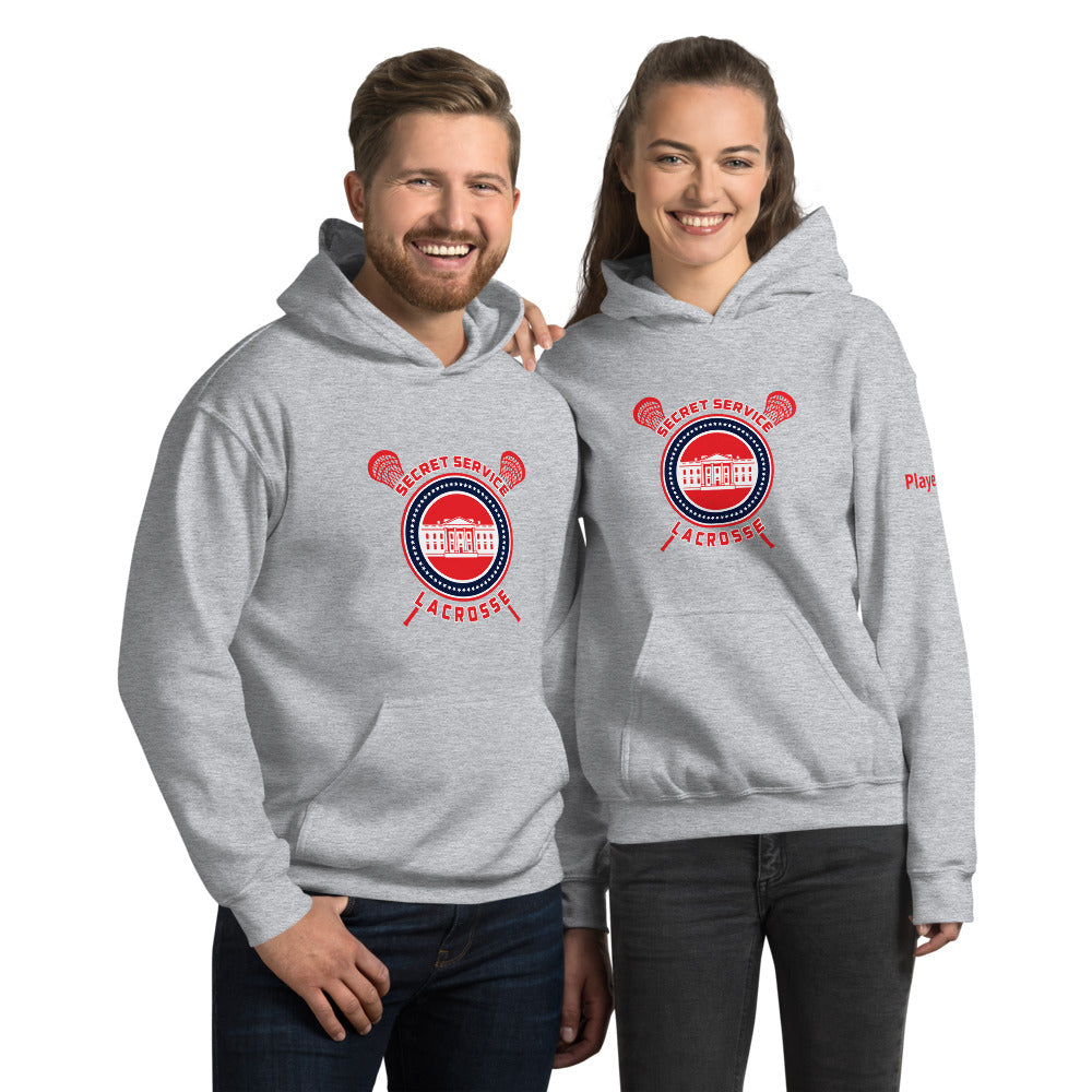Sudadera unisex con capucha USSS Lacrosse con personalización 2