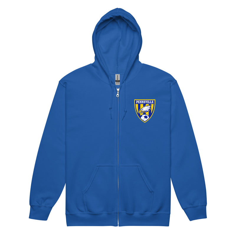 Pennsville Soccer Unisex heavy blend zip hoodie