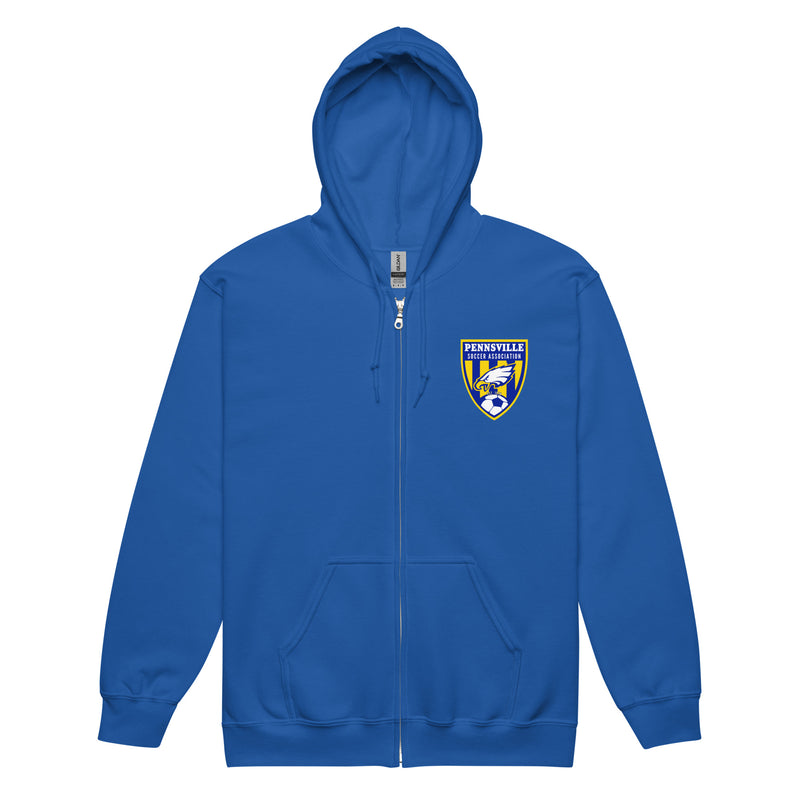 Pennsville Soccer Unisex heavy blend zip hoodie v2