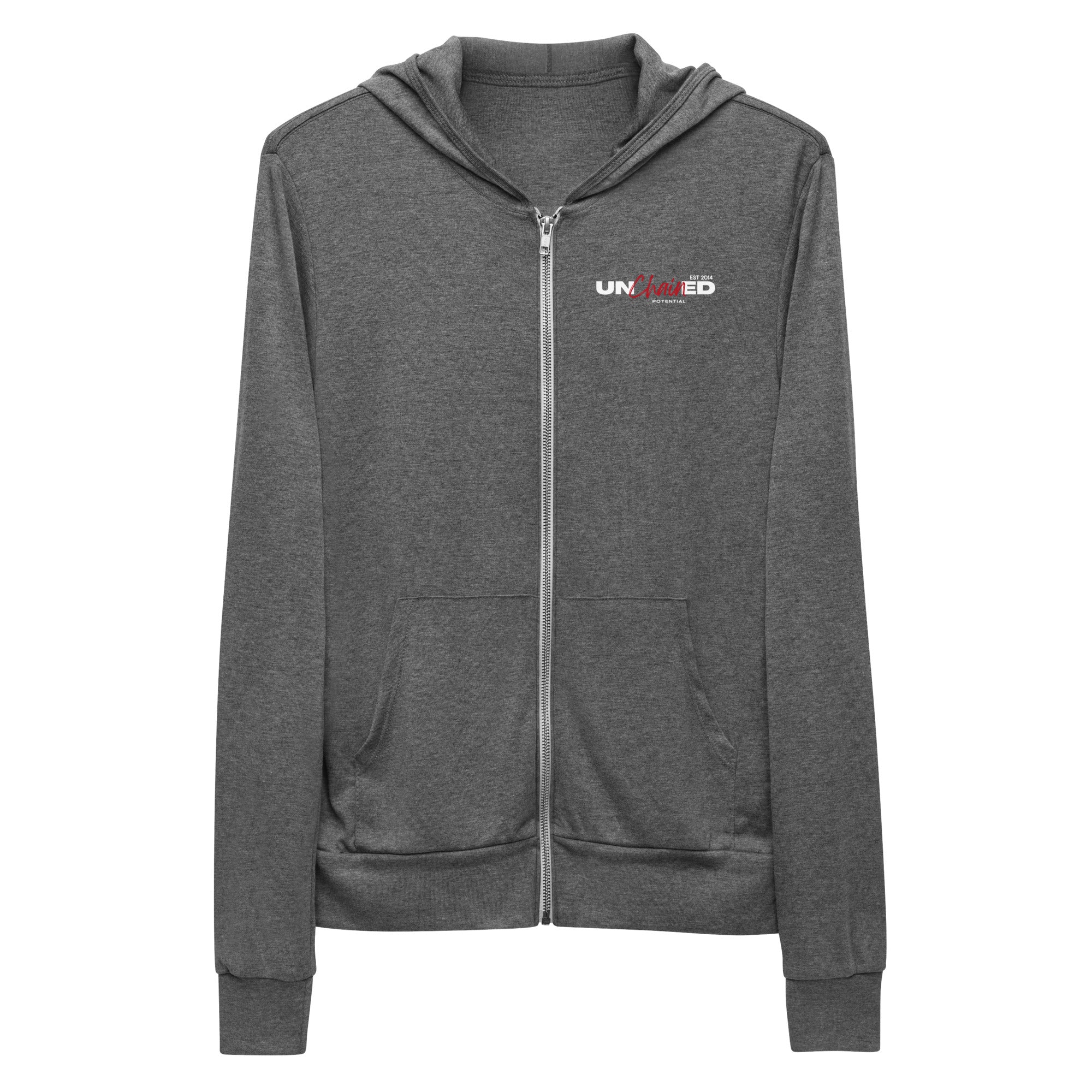 Unchained Potential Unisex zip hoodie v2