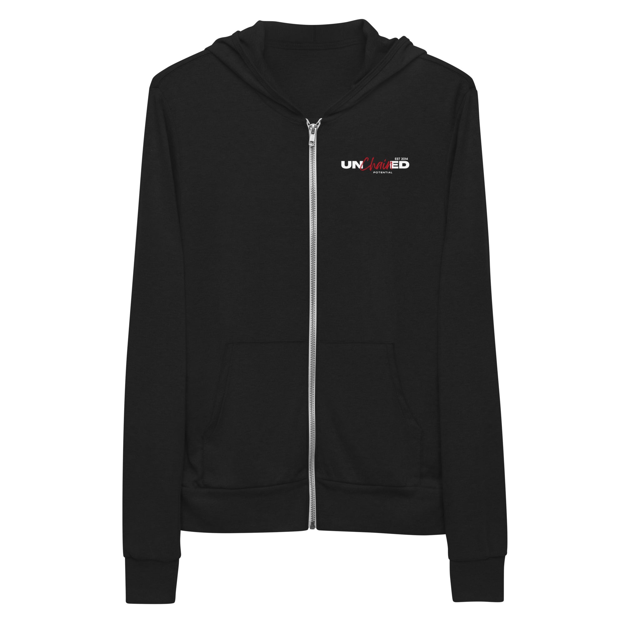 Unchained Potential Unisex zip hoodie v2