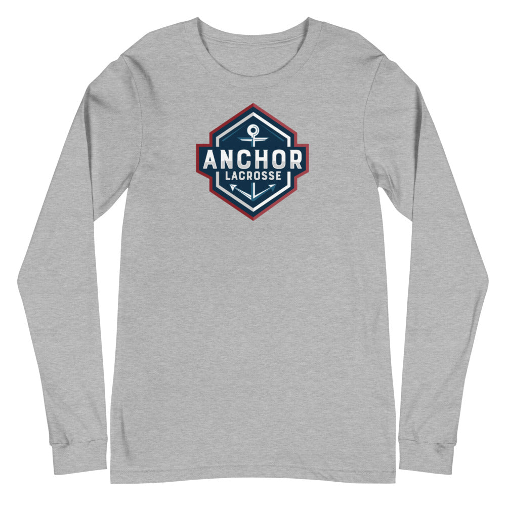 Camiseta de manga larga unisex de lacrosse de Anchor