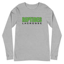 Camiseta de manga larga unisex de lacrosse Margate Riptides, color gris