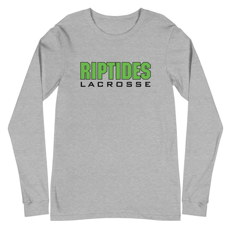 Margate Riptides Lacrosse Unisex Long Sleeve Tee-grey