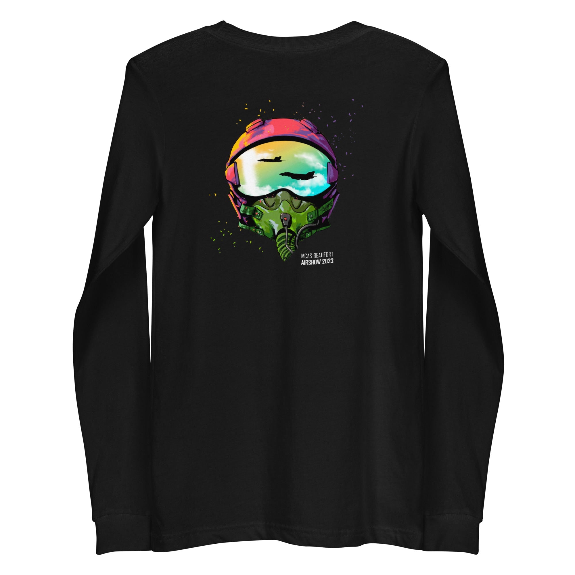 MCCS Pilot Helmet -  Unisex Long Sleeve T- Shirt