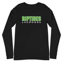 Camiseta de manga larga unisex de lacrosse Margate Riptides, color negro