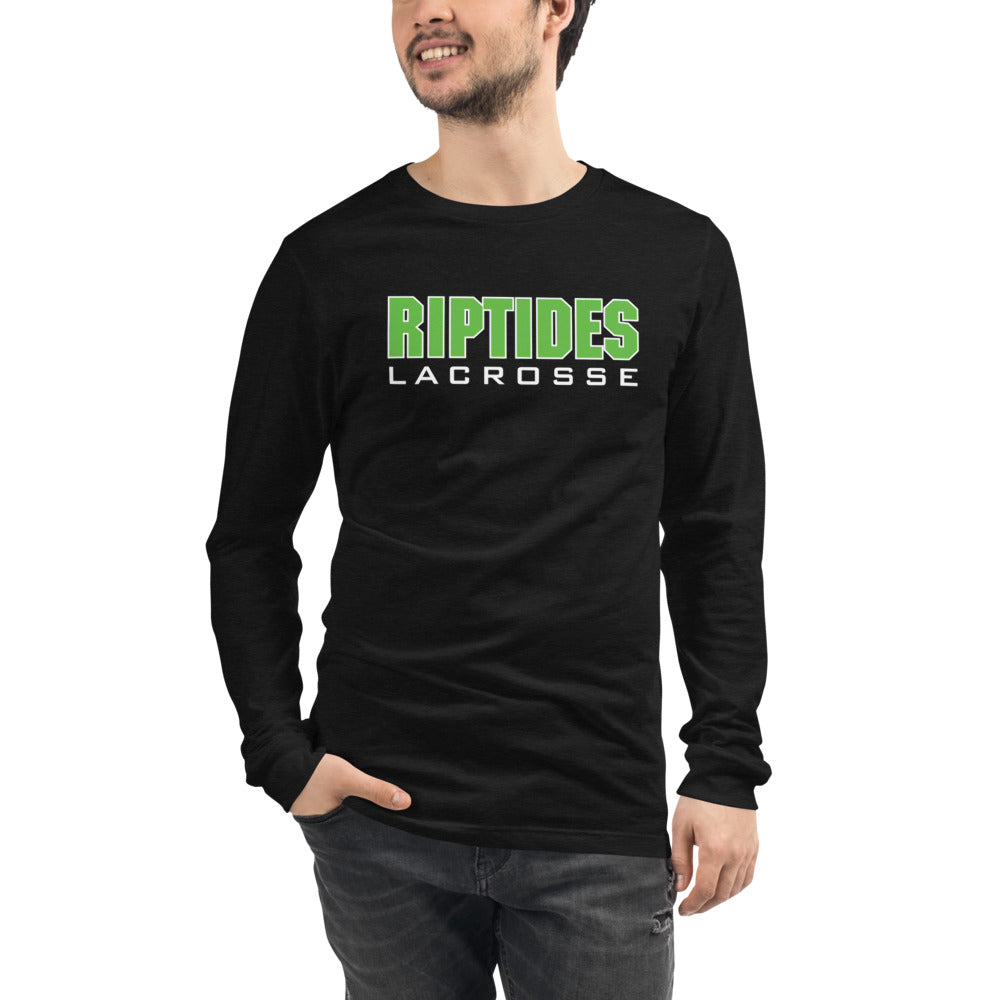 Margate Riptides Lacrosse Unisex Long Sleeve Tee-Black