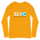 SLYC Unisex Long Sleeve Tee  (YELLOW & TEAL LOGO)