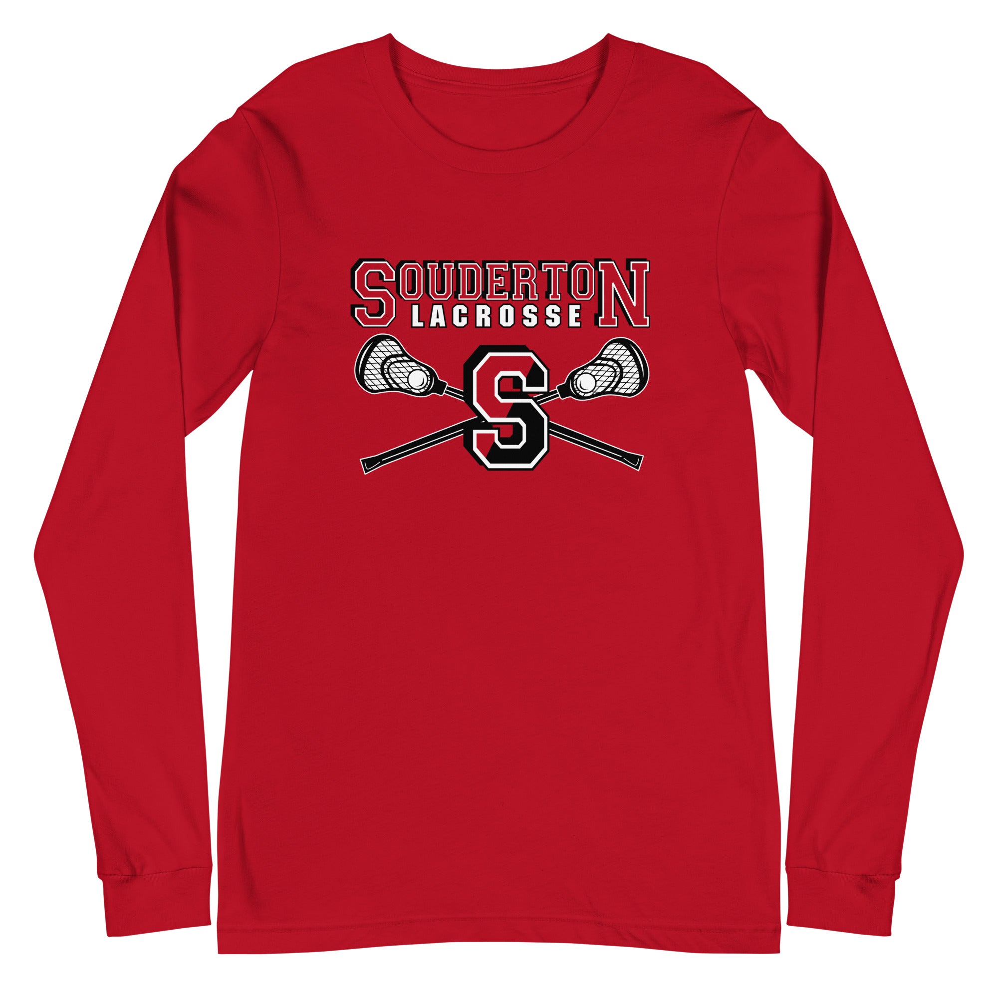 Camiseta de manga larga para mujer de lacrosse de Souderton