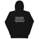 Dog Paws Unisex Hoodie (Back Print)