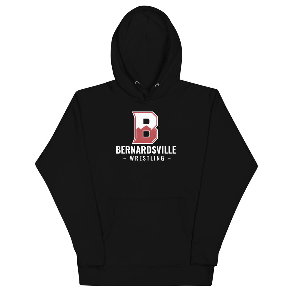 Sudadera unisex con capucha de lucha libre de Bernardsville con personalización
