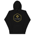 Sudadera unisex con capucha digital Trust