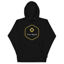 Sudadera unisex con capucha digital Trust