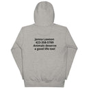 Dog Paws Unisex Hoodie (Back Print)