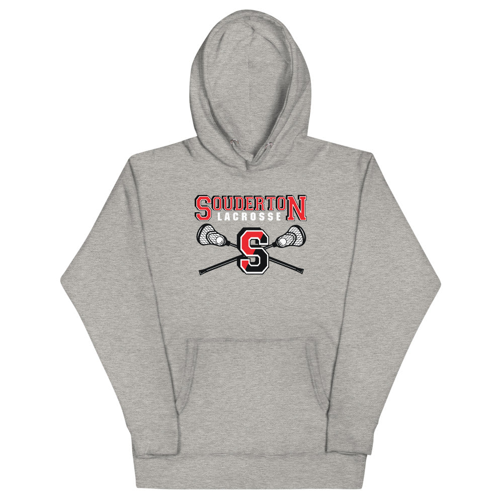 Sudadera unisex con capucha de lacrosse de Souderton