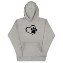 Dog Paws Unisex Hoodie (Back Print)