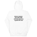 Dog Paws Unisex Hoodie (Back Print)