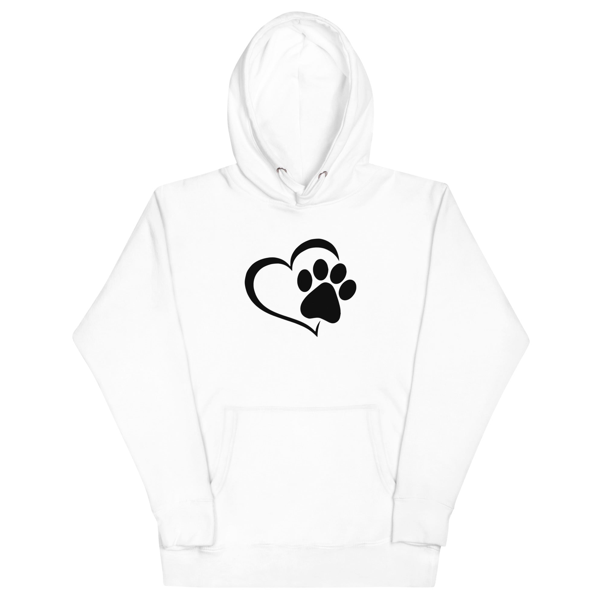 Dog Paws Unisex Hoodie (Back Print)