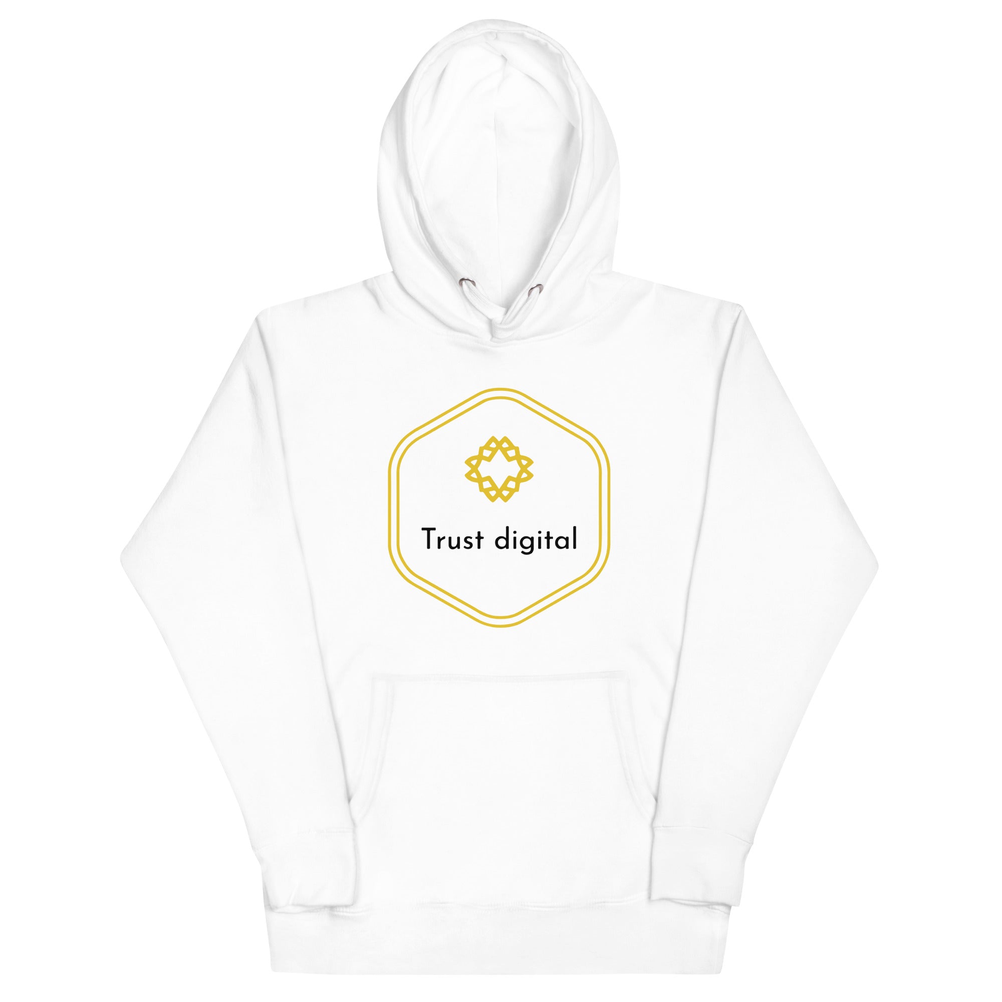 Sudadera unisex con capucha digital Trust