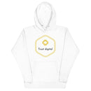 Sudadera unisex con capucha digital Trust