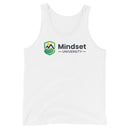 Camiseta sin mangas unisex de Mindset University (blanca)