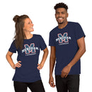 Camiseta unisex de manga corta de lacrosse para niñas de la escuela secundaria Mendham