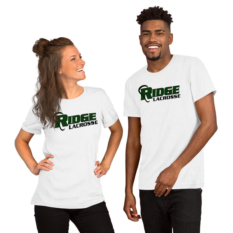 Ridge Boys Lacrosse Short-Sleeve Unisex T-Shirt - White