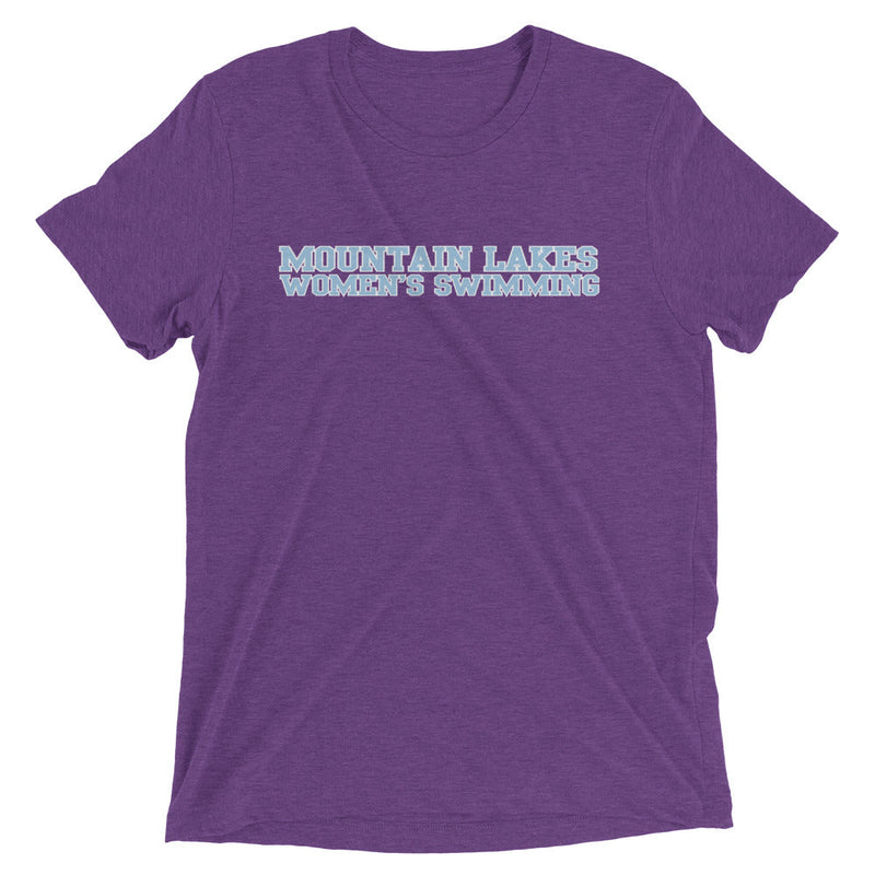 Mountain Lakes Womens Swimming Short sleeve t-shirt-purple